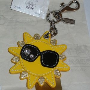 *Vintage* NWT Coach 92906 Sun Crystal Accent Sunglasses Fob